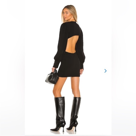 Lovers and Friends Black Open Back Mini Dress- Small - Picture 2 of 9